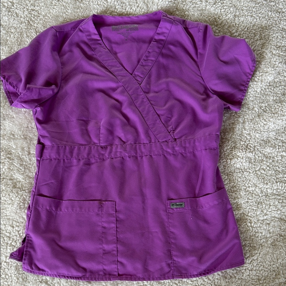 Grey’s Anatomy Light Purple Women's Scrub Top